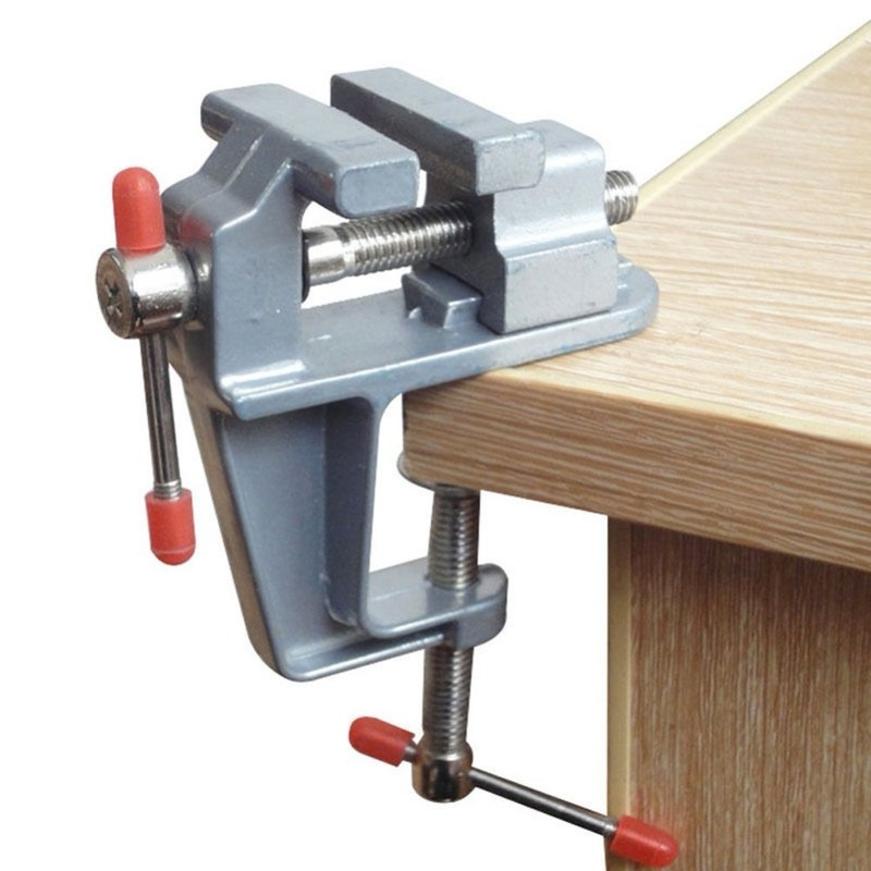 Woodworking Bench Vise - Aluminum Mini Table Clamp Small Bench