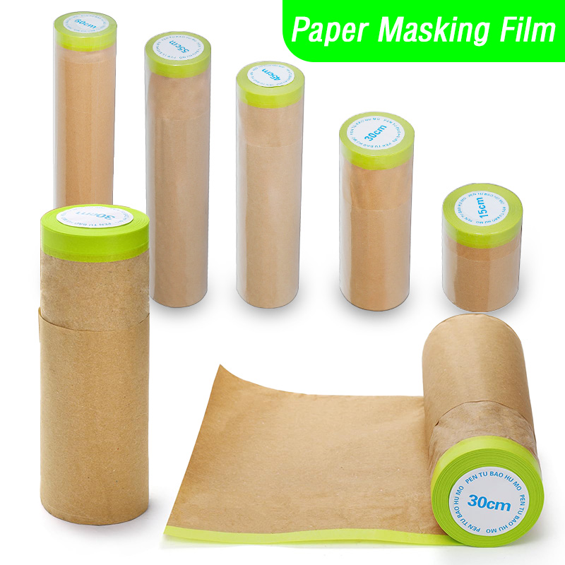 Woodworking Mask - Kraft Paper Masking Film Dustproof Paint