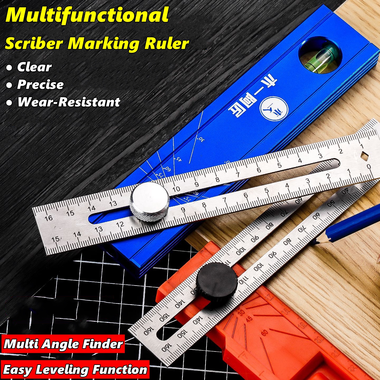 Woodworking Multi Tool - Scriber Marking Tools, Multi Angle Finder