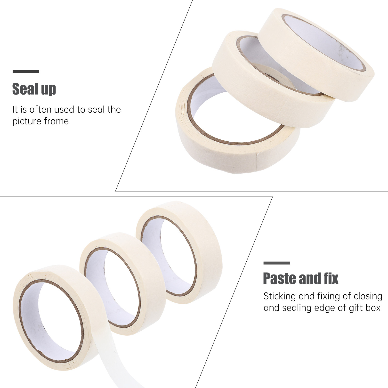 3Pcs Premium Paper Masking Tap - Woodworking Teacher ulasan dan harga