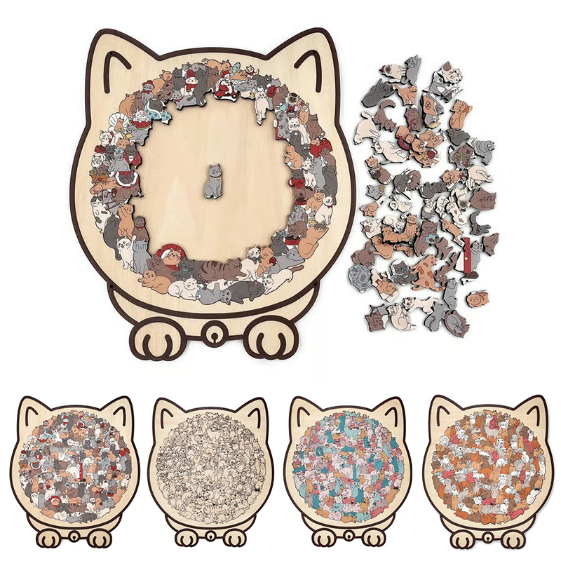 135-Piece Morandi Color Cat-Sh - Woodworking Jigsaw ulasan dan harga