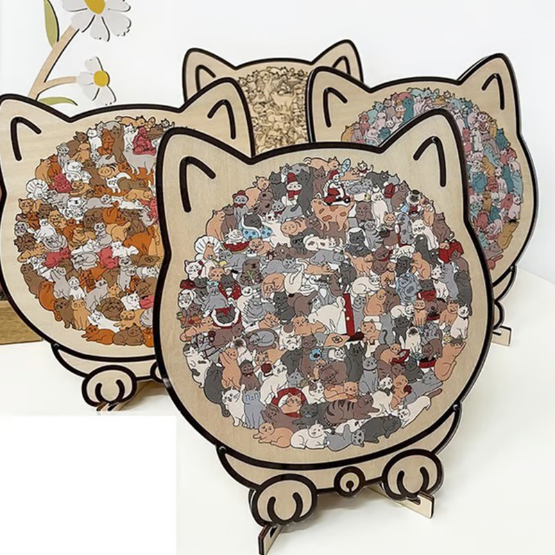 135-Piece Morandi Color Cat-Sh - Woodworking Jigsaw ulasan dan harga