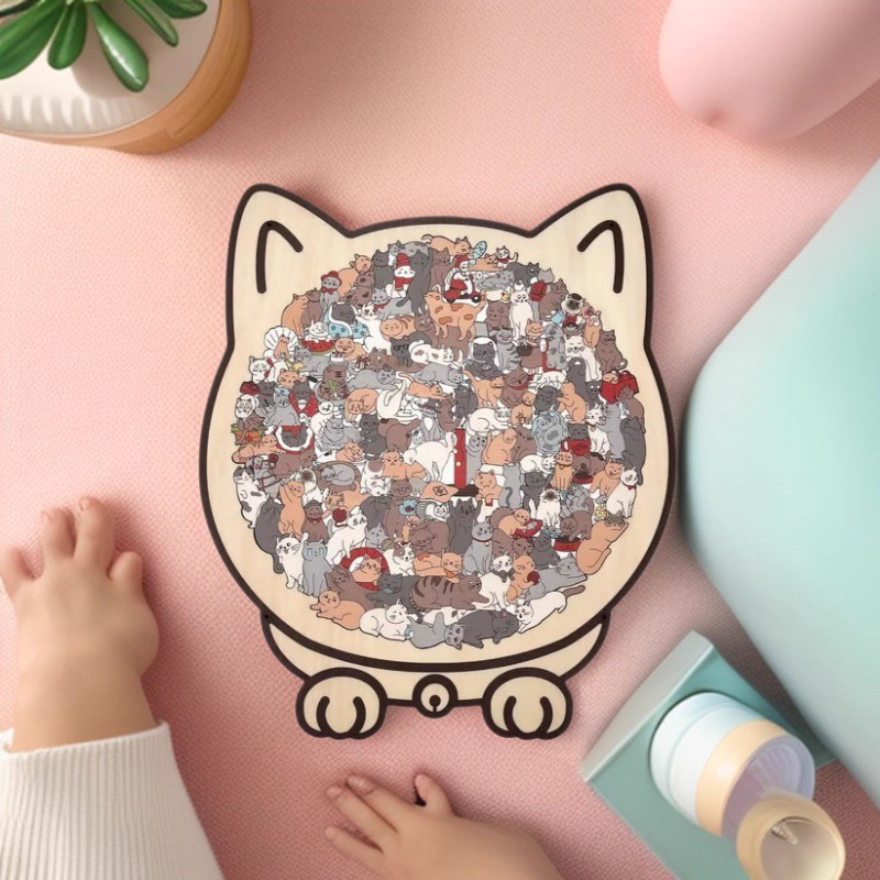 135-Piece Morandi Color Cat-Sh - Woodworking Jigsaw ulasan dan harga