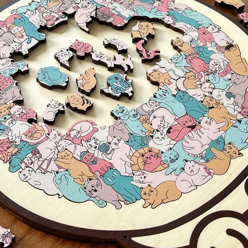 135-Piece Morandi Color Cat-Sh - Woodworking Jigsaw ulasan dan harga