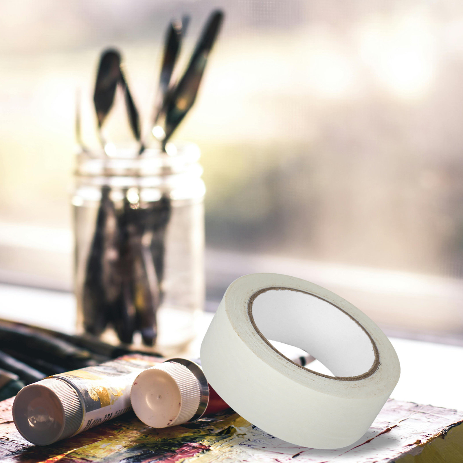 1 Roll 50 Meter White Masking  - Woodworking Projects Art ulasan dan harga