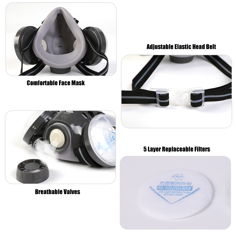 New Anti Dust Mask Full Face R - Woodworking Mask ulasan dan harga