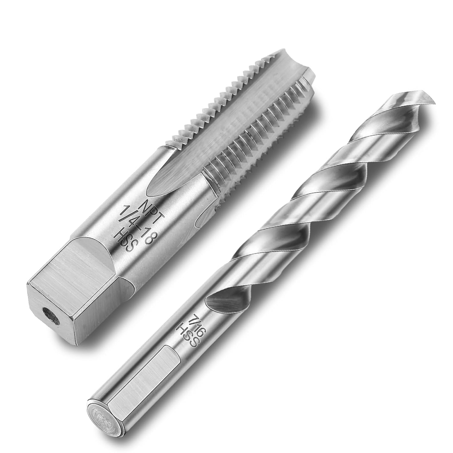 1/4-18 NPT Tap & 7/16 Drill Bi - Woodworking Product ulasan dan harga