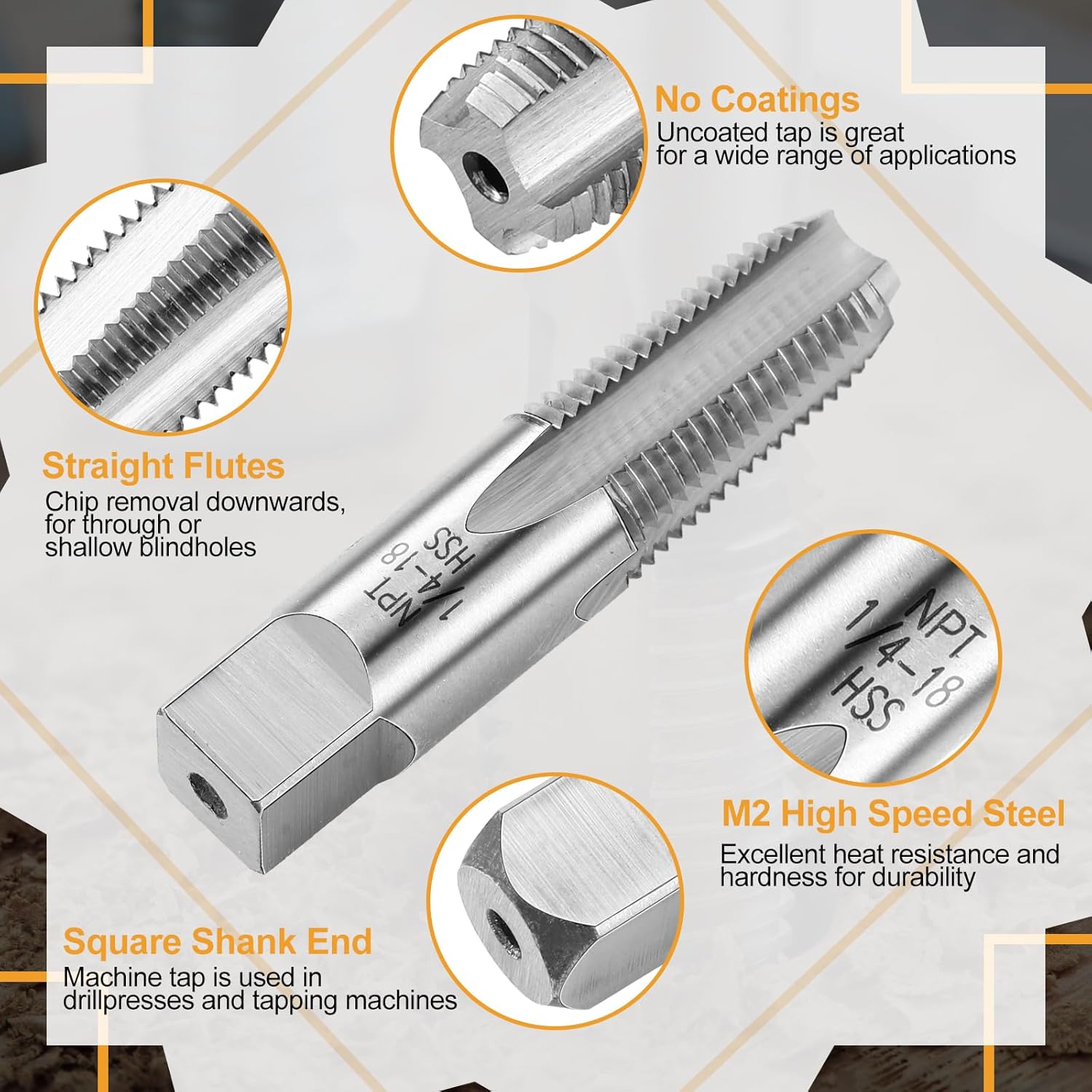 1/4-18 NPT Tap & 7/16 Drill Bi - Woodworking Product ulasan dan harga