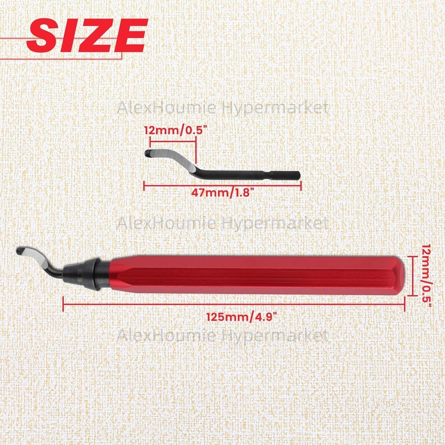 RB1000 Metal Handle Burr Debur - Woodworking Resin ulasan dan harga