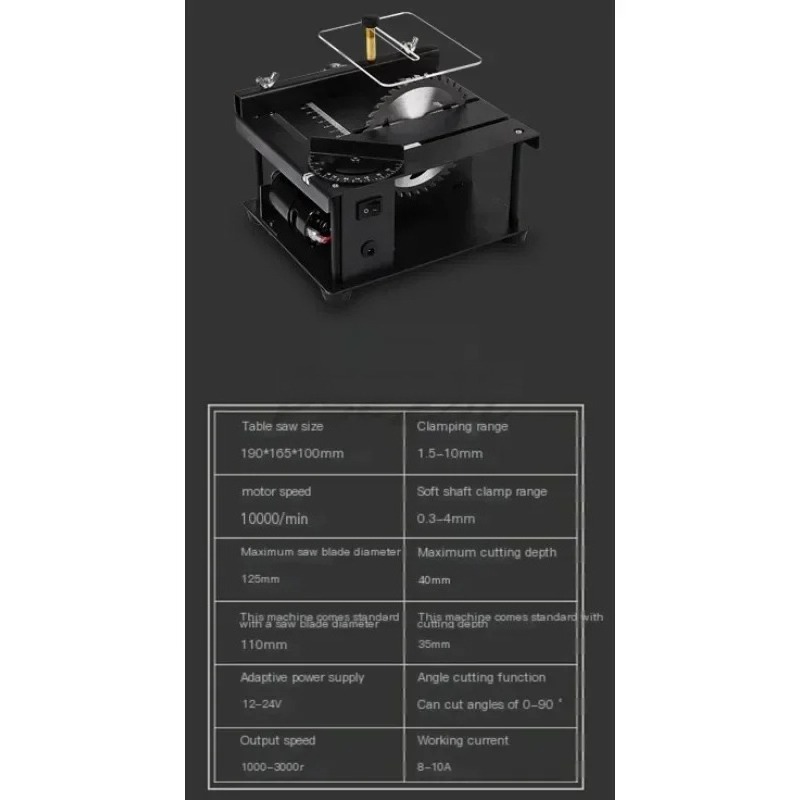Micro Small Table Saw DIY Wood - Woodworking Multi Tool ulasan dan harga