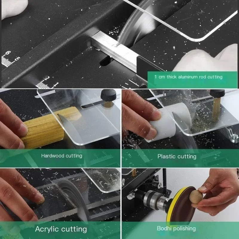 Micro Small Table Saw DIY Wood - Woodworking Multi Tool ulasan dan harga