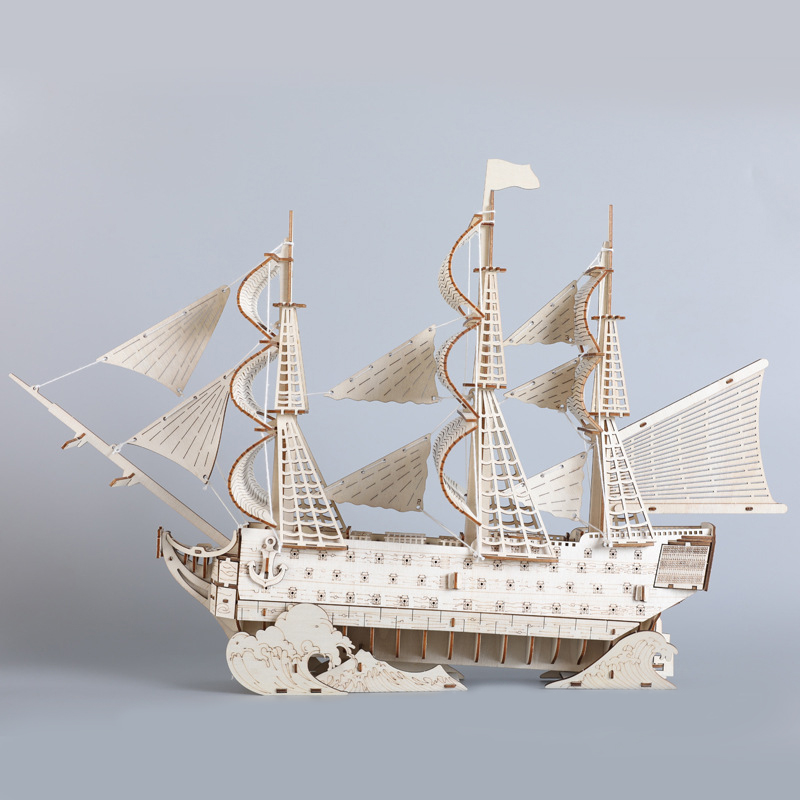 DIY 3D Wooden Puzzles HMS Vict - Woodworking Jigsaw ulasan dan harga