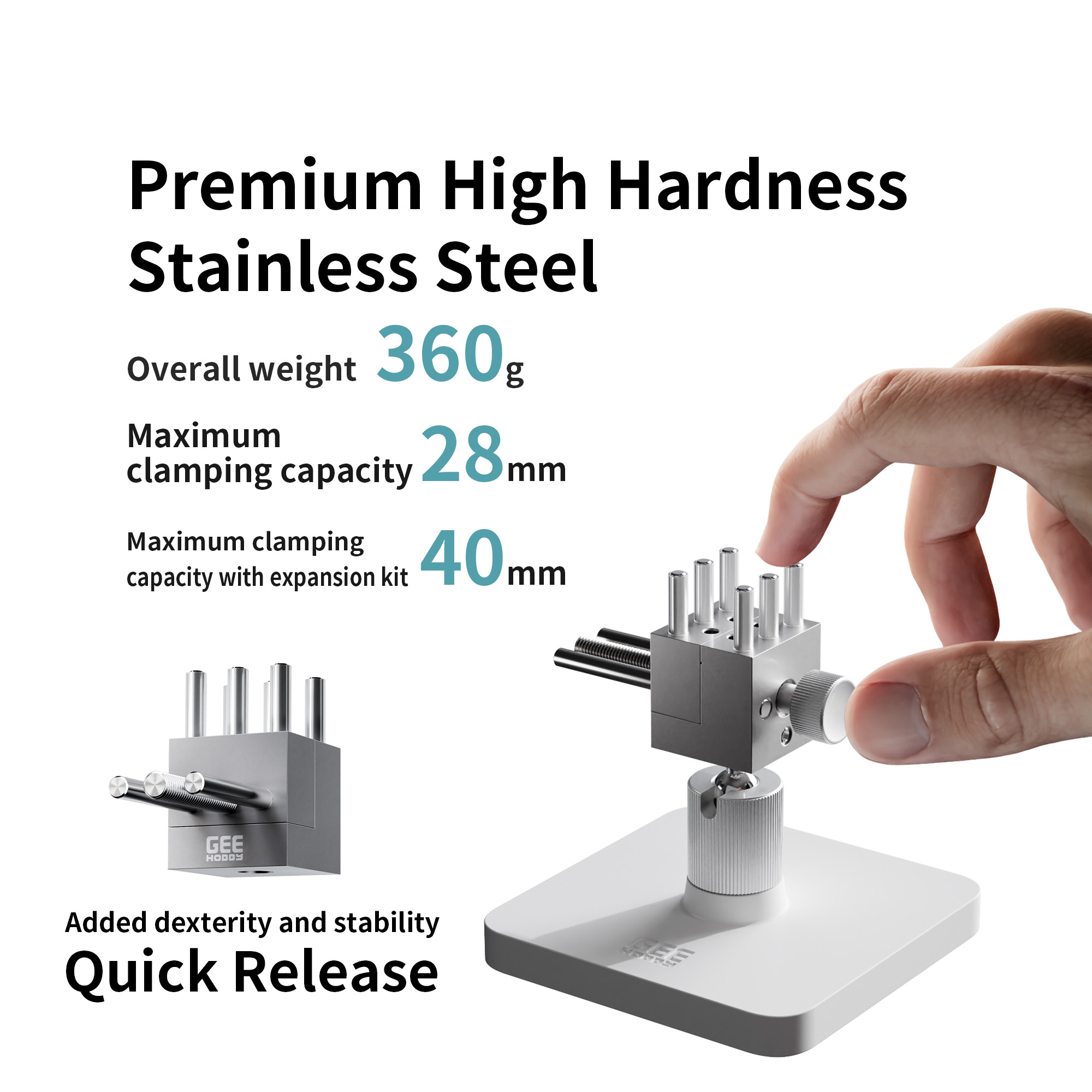 Geehobby Stainless Steel Hobby - Woodworking Vice Quick Release ulasan dan harga