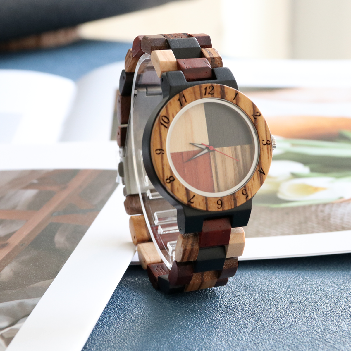 Women's Wooden Quartz Wristwat - Woodworking Women ulasan dan harga