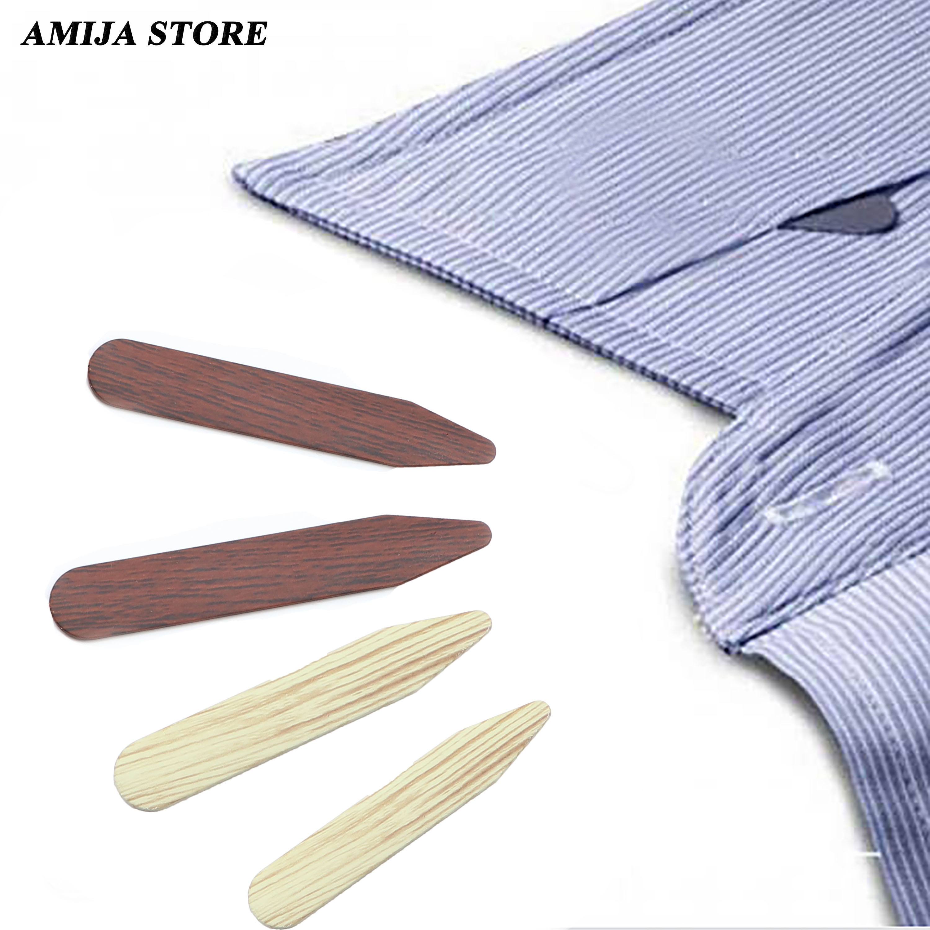 2Pcs Unique Wood Grain Collar  - Woodworking Women ulasan dan harga