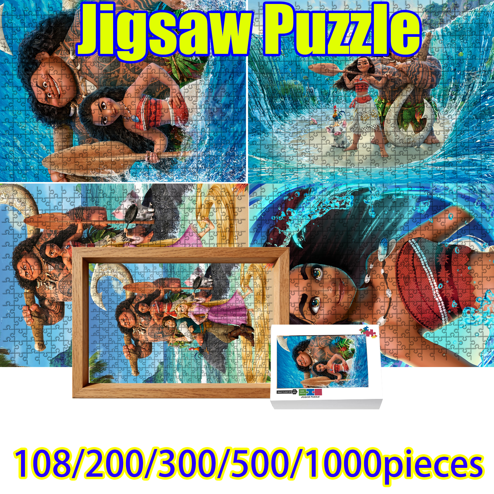Moana Jigsaw Puzzle 108/200/30 - Woodworking Jigsaw ulasan dan harga