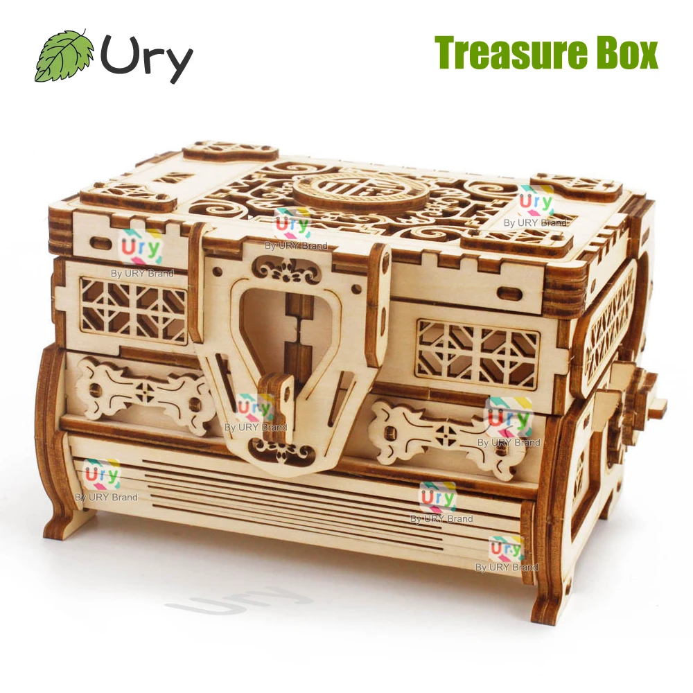 URY 3D Wooden Puzzle Mini Anti - Woodworking Women ulasan dan harga