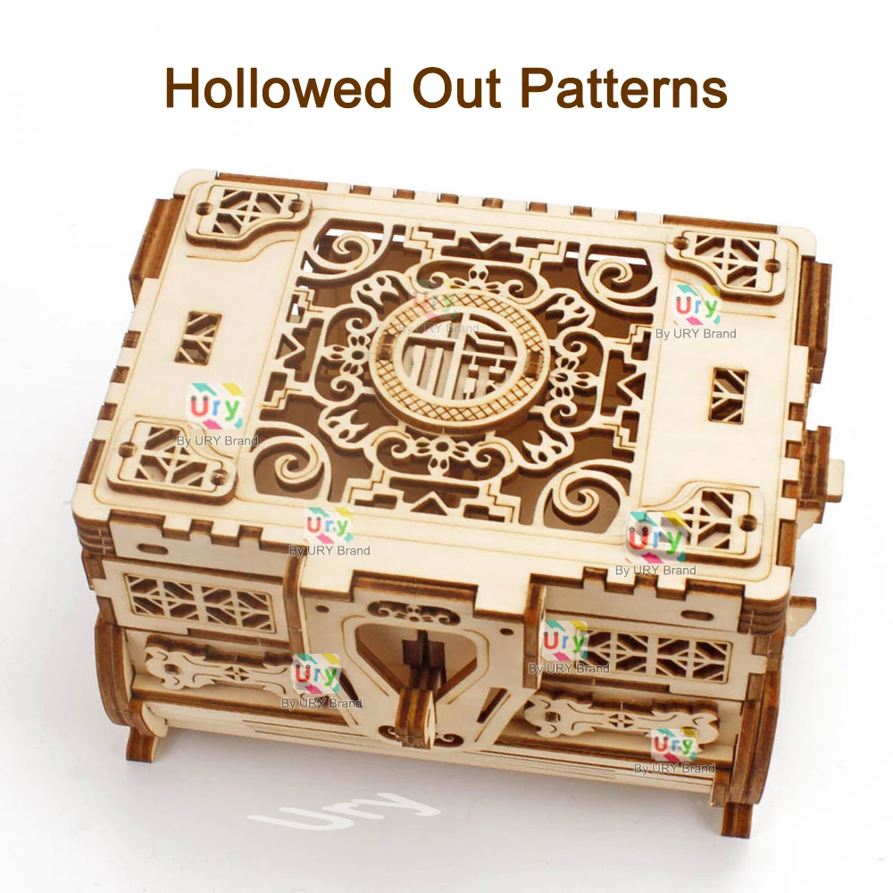 URY 3D Wooden Puzzle Mini Anti - Woodworking Women ulasan dan harga