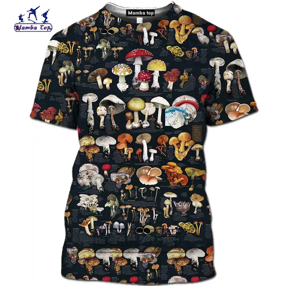Men T-shirt Retro Mushroom Tee - Woodworking Brand ulasan dan harga