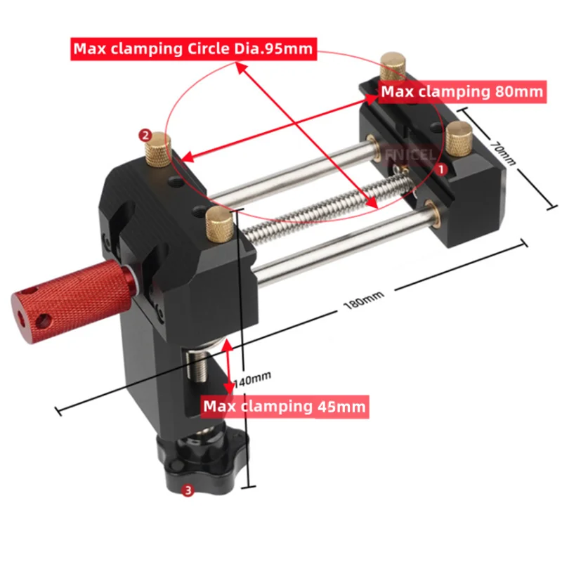 Multifunc Aluminum Alloy Table - Woodworking Bench Vise ulasan dan harga