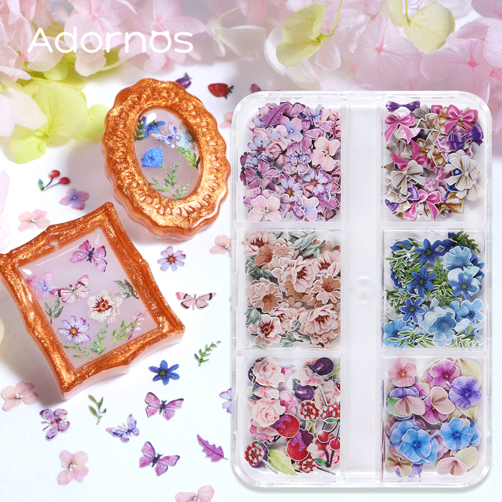 180pcs/box Wood Pulp Flowers C - Woodworking Resin ulasan dan harga
