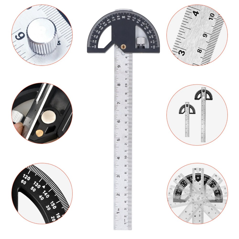 Angle Protractor Carpentry Ang - Woodworking Edge ulasan dan harga