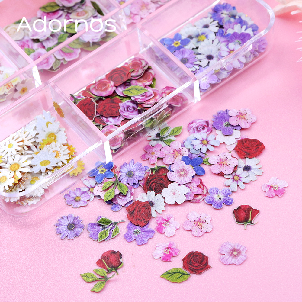 6 Grids Flowers Wood Pulp Chip - Woodworking Resin ulasan dan harga