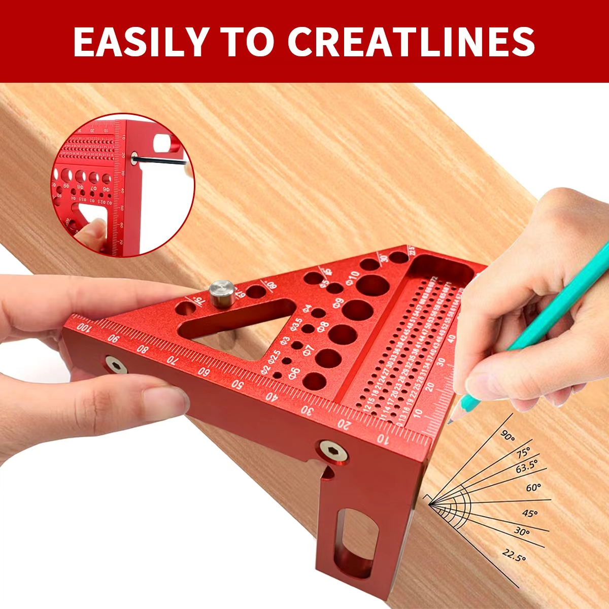 Multi-Angle Woodworking Triang - Woodworking Multi Tool ulasan dan harga