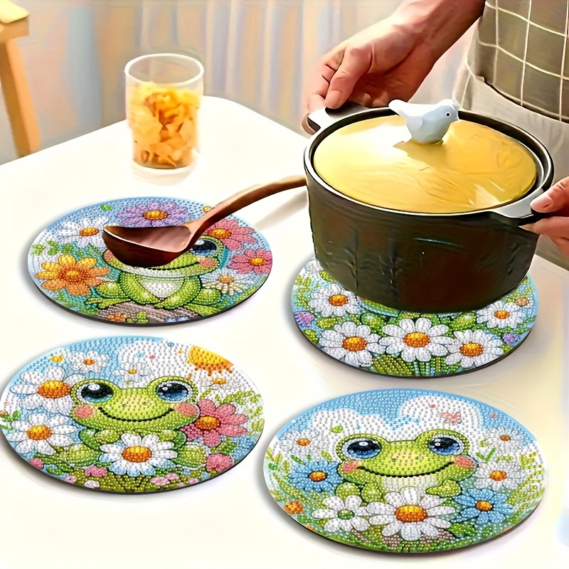4-piece frog patterned wooden  - Woodworking Resin ulasan dan harga