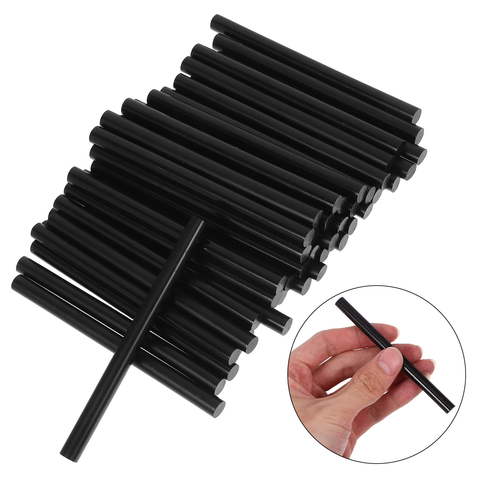 50Pcs Black Hot Glue Sticks Ev - Woodworking Projects Art ulasan dan harga