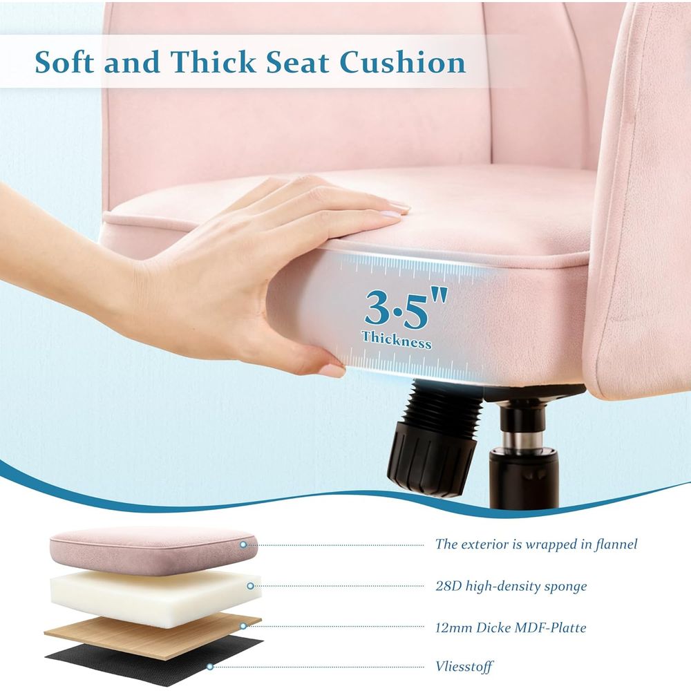 Adjustable Height Pink Desk Ch - Woodworking Desk Chair ulasan dan harga
