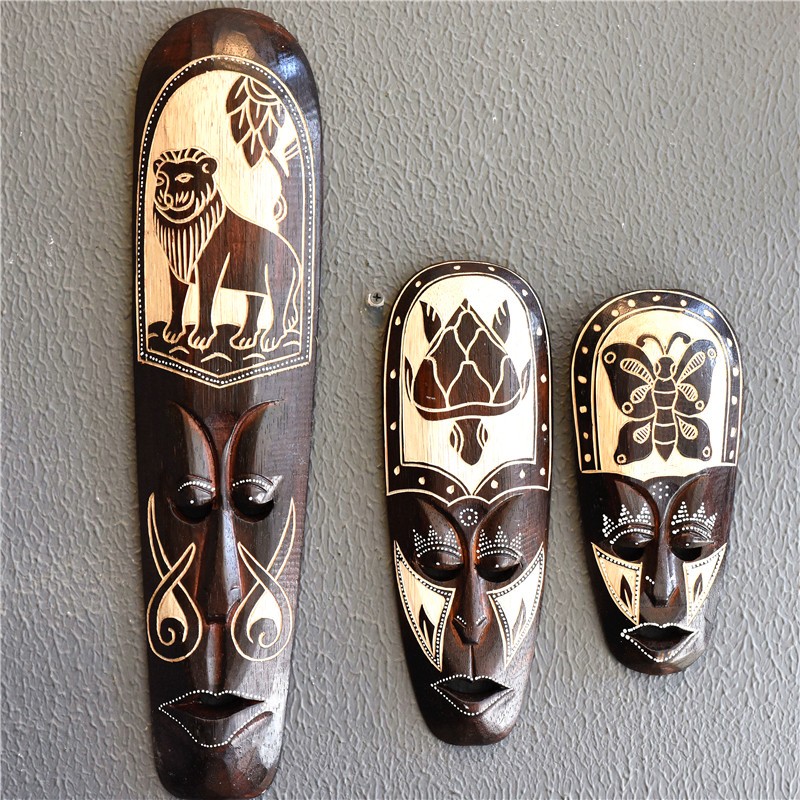Wood Carving Handicrafts Masks - Woodworking Mask ulasan dan harga