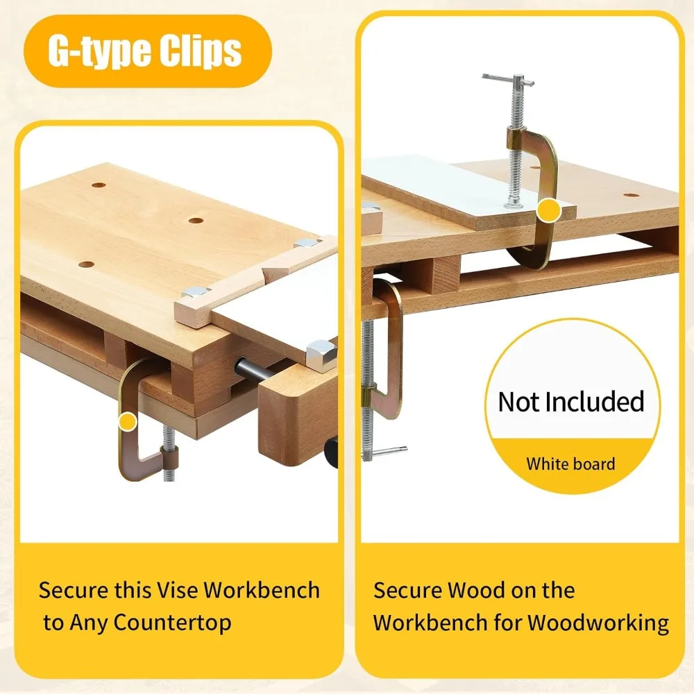 Hard Wood Workbench Desktop, Q - Woodworking Vice Quick Release ulasan dan harga