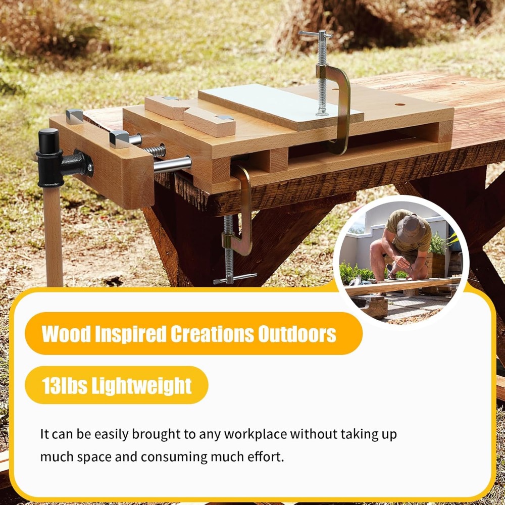Hard Wood Workbench Desktop, Q - Woodworking Vice Quick Release ulasan dan harga